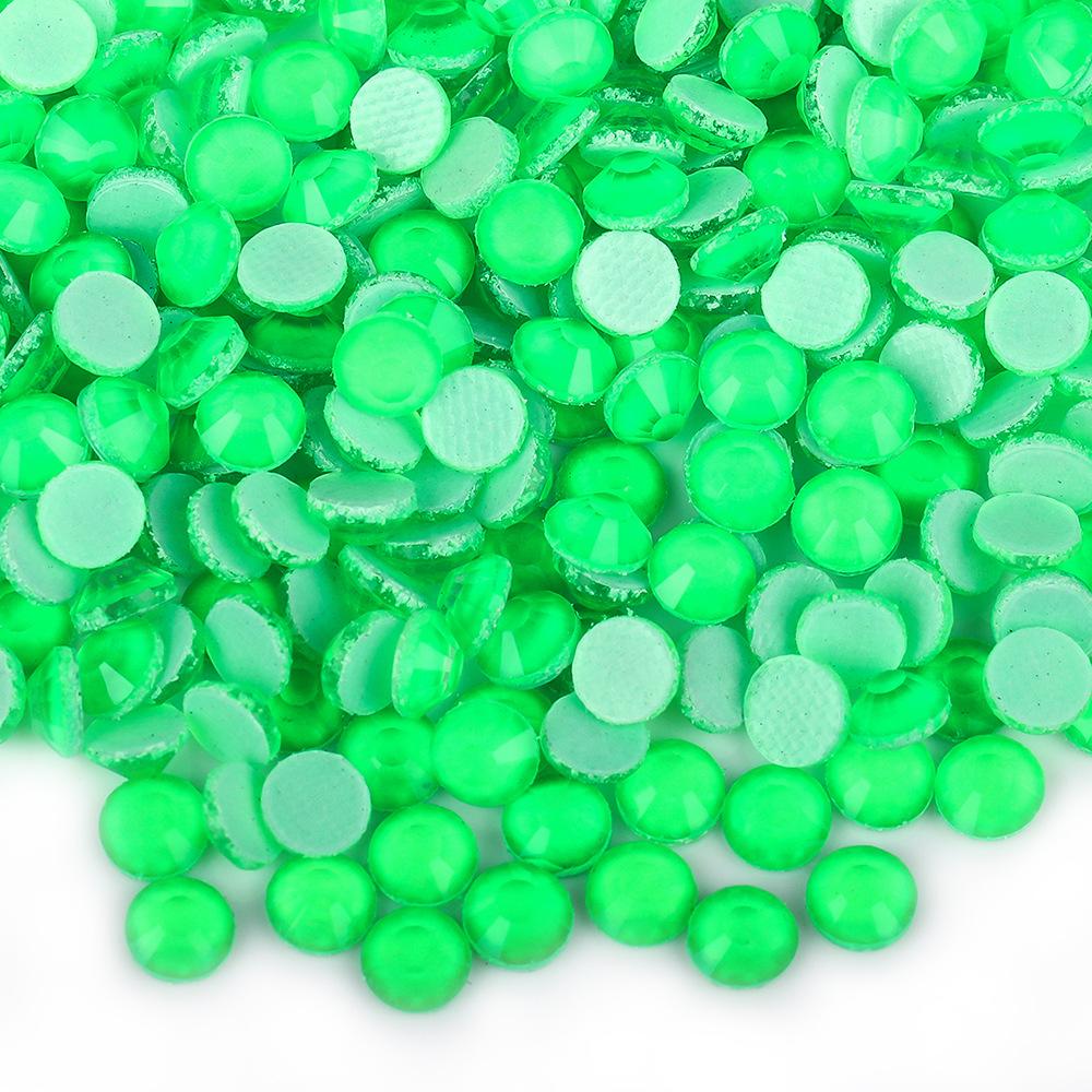 Weichen Imitation Austrian Hot Diamond, Neon Fluorescent Mocha Rubber Bottom Drill, Glass Crystal Sticker Diamond Nail Art Diy Clothing Accessories