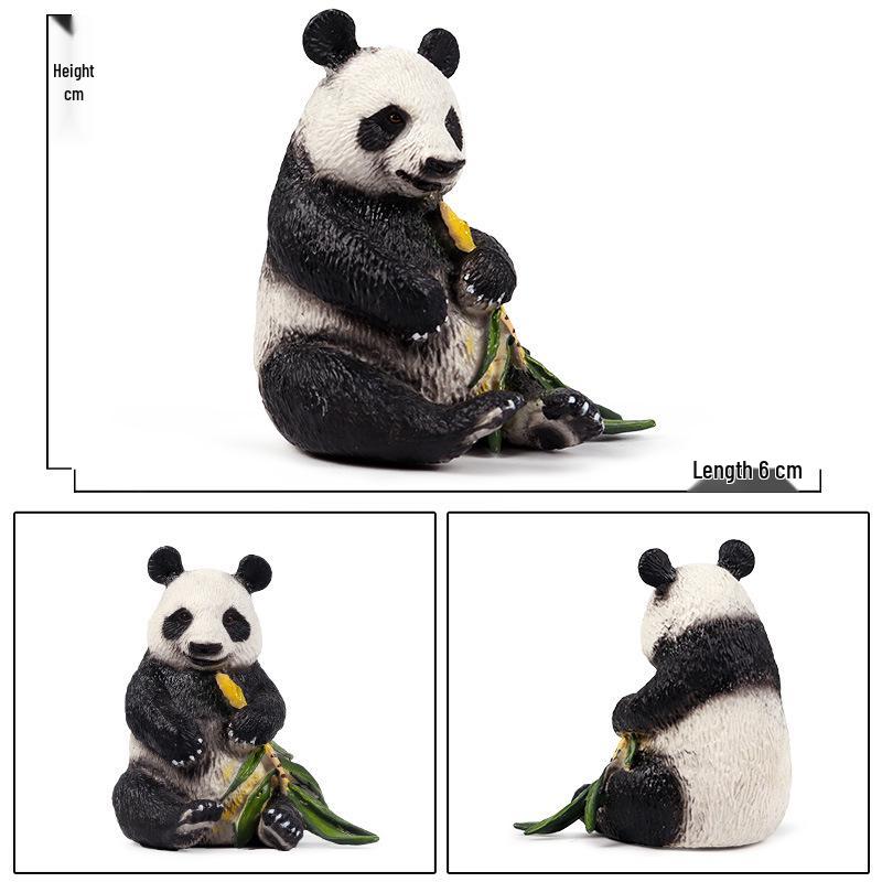 Children's Giant Panda and Cub Toy Set - Wild Animal Figure Model Ornament