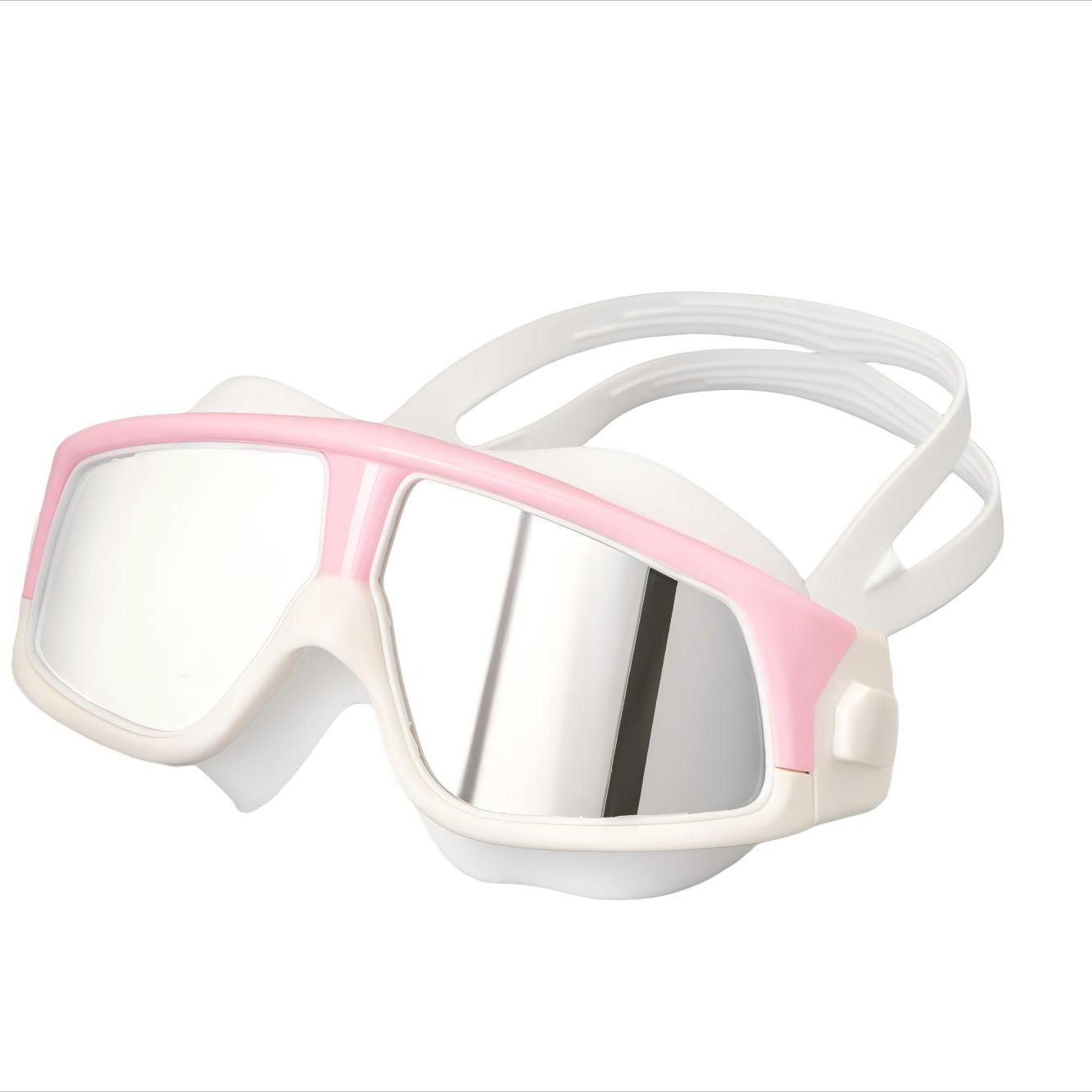 Custom Diving Silicone Anti-Fog Waterproof UV Protection Spraying Electroplating High-Definition Comfortable Swim Goggles for