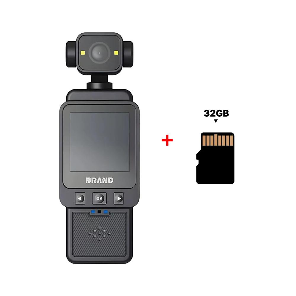 HD 1080P Mini Camera 360 ° Rotating Handheld Action Camera WiFi Sports Wearable Body Camera Travel Bicycle Driver Recorder Outdoor Motion Camera