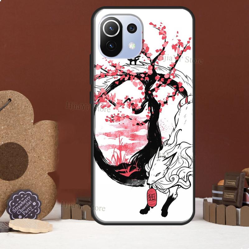 Japanese Style Fox Funda For POCO F5 X3 X4 X5 Pro F4 GT C40 F3 Case For Xiaomi 11T 12T Pro 12 X 13 Lite Cover