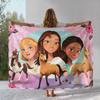 Cartoon-Geist auf freien Pferden Flanelldecke, Ultraweiche Warme Plüschdecke für Zuhause Schlafzimmer Bett Sofa Abdeckung Camping Picknick