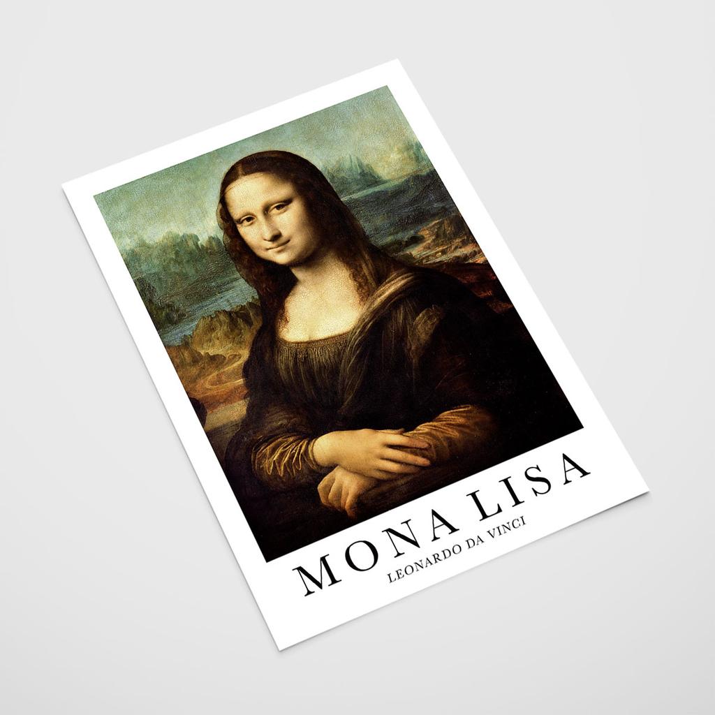 Plakat mona lisa da vinci