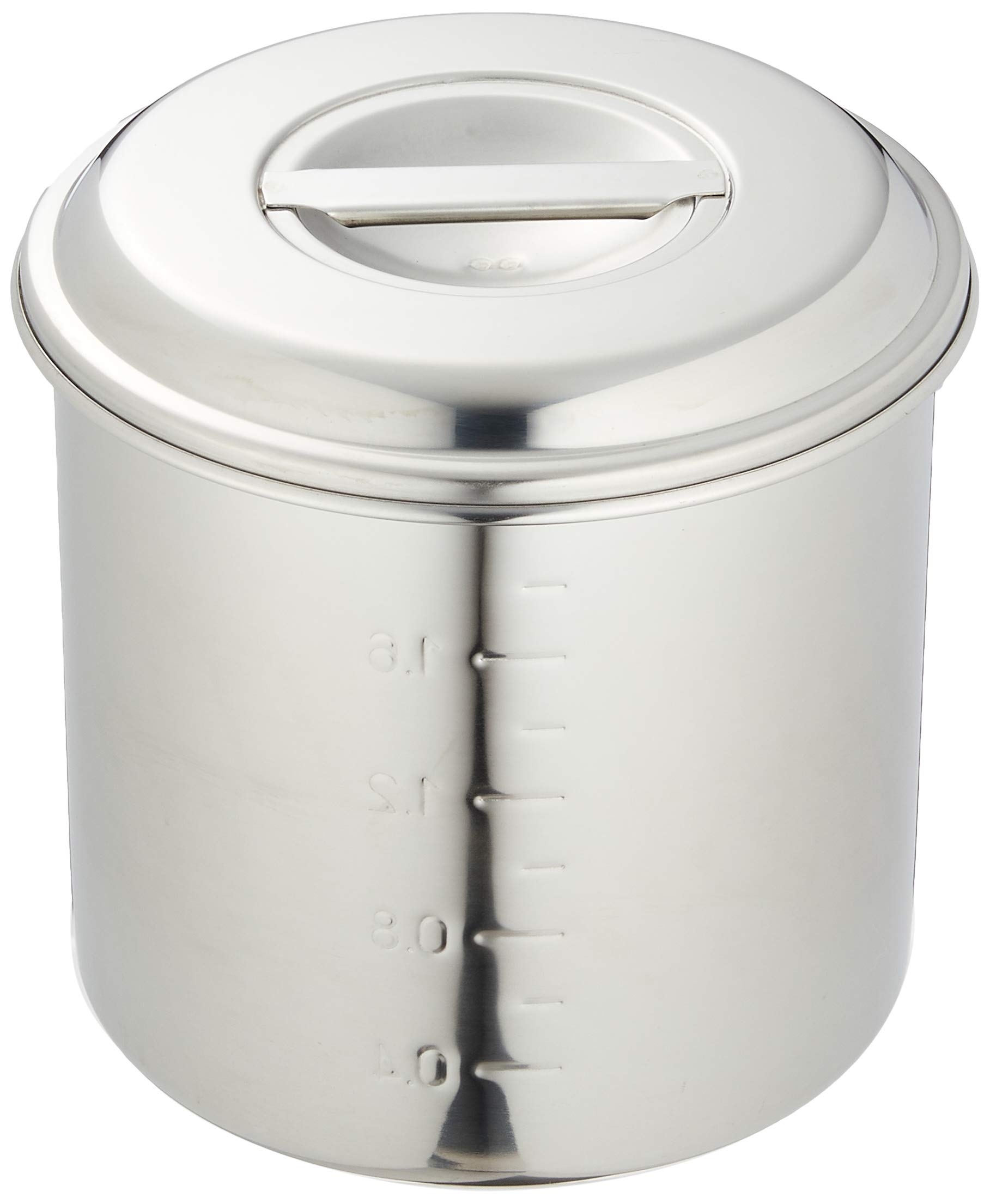 

Endo Shoji (Ooya Seisakusho) Kitchen Pot, Round, 14cm. Made of rust-resistant stainless steel for hygiene. Convenient with measuring marks. Inner diam