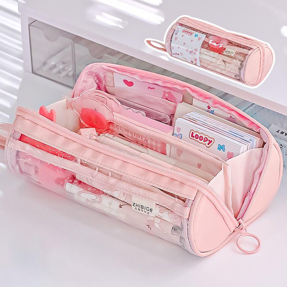 Round Pencil Case 8 LAYERS Stationery Organizer Special Design Pen Bag Student Gift