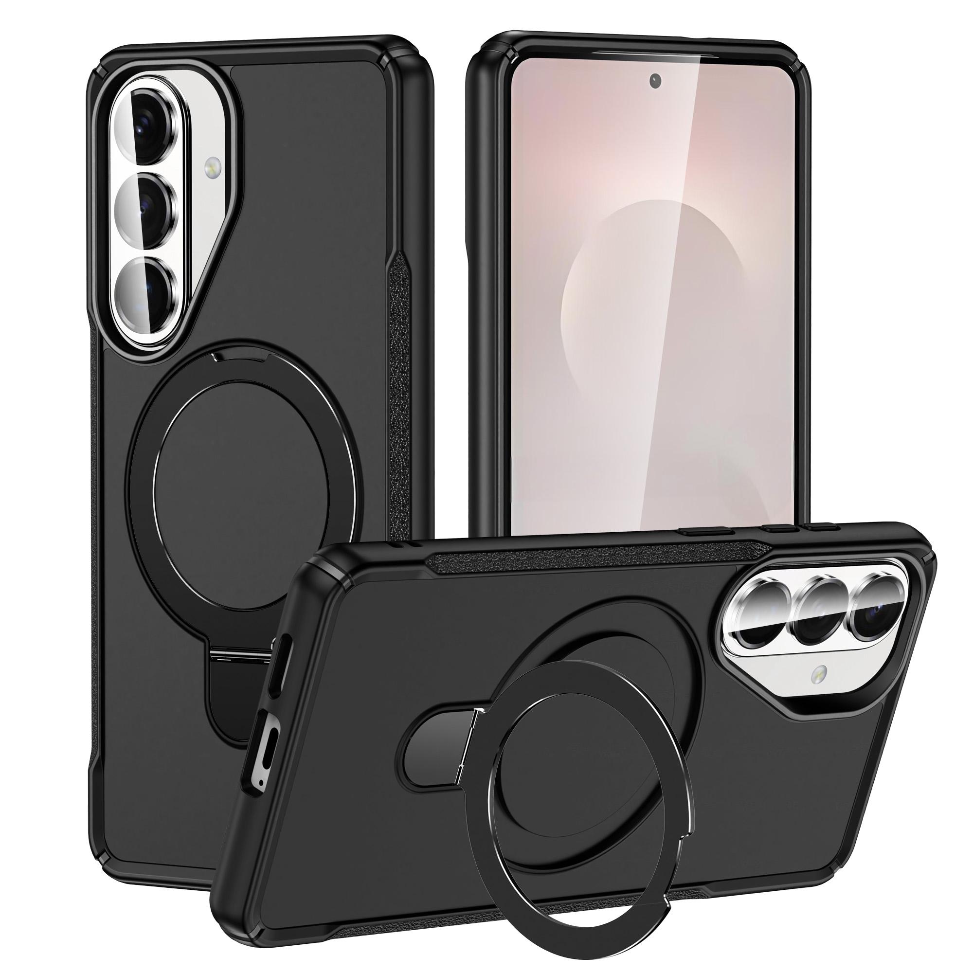

Protective Magnetic Hard Ring Holder Case for Samsung Galaxy A17 5G S26 Ultra A16 A26 A36 A56 A55 A35 S25 Plus S24 Ultra Galaxy S24+ чорний