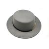 British Style Chain Solid Color Flat Top Top Hat Female And Male Gentleman Belt Buckle Large Wide Brim Retro Classic Jazz Hat