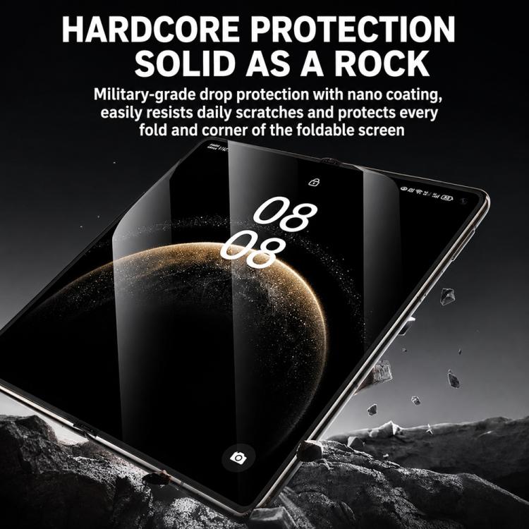 Foldable Phone Inner Screen HD Soft Protector Hydrogel Film with Positioner
