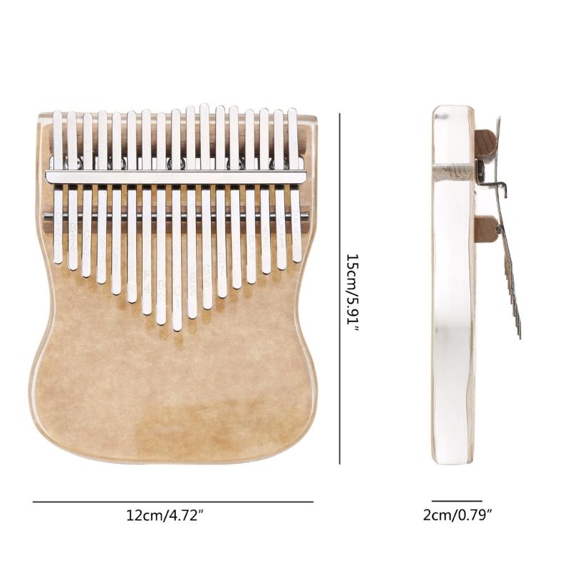 17 Keys Thumb Piano with Tuning Mallet, Mini Kalimba Musical Instruments, Finger Piano Gifts for Kids Adult and Beginner