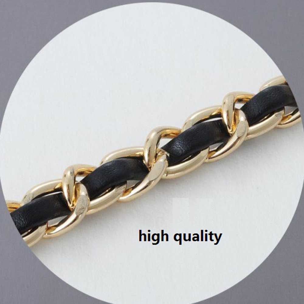 Replaceable Bag Parts Crossbody Bag Belt Metal Purse Strap hardware Bag Chain Leather Bag Strap