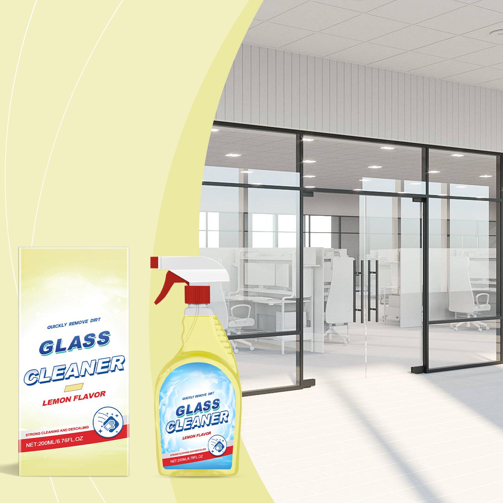 

Lemon Scented Glass Cleaner, Cleans Glass Stains, And Grime; Suitable For Household Use.200ml One Size