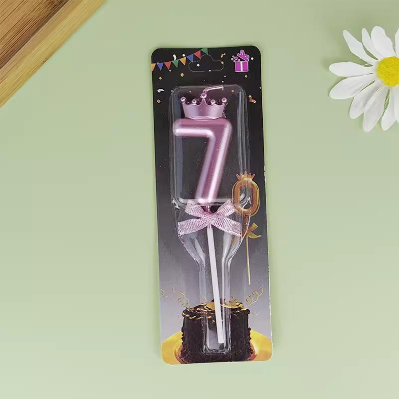 

Корона Бант Цифровая Свеча С Днем Рождения Украшение для Торта Номер для Первого Дня Рождения Ребенка Украшение для Десертного Стола 0-9 Свеча