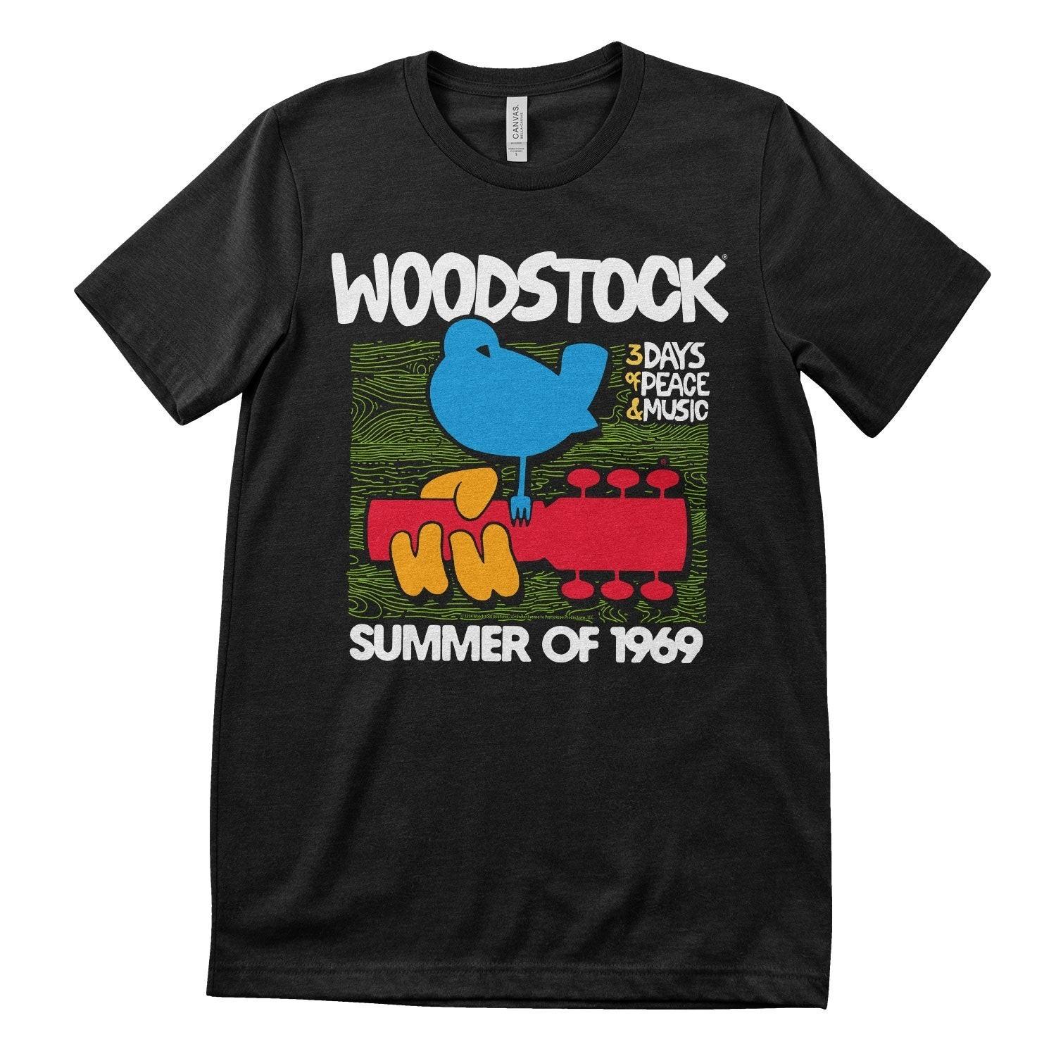 Officially Licensed Woodstock Summer Of 1969 Mens T-Shirt XXXXL