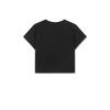 Matin Kim Solid Color Cropped T-Shirt With Logo Women tops Black MK2600TS741VBB