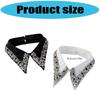 Strass-verzierter bequemer Polyester-Faux-Kragen für Geschäftsveranstaltungen und Abendanlässe