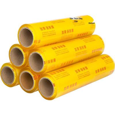 Kommerzielle PVC-Frischhaltefolie in Lebensmittelqualität Großrolle