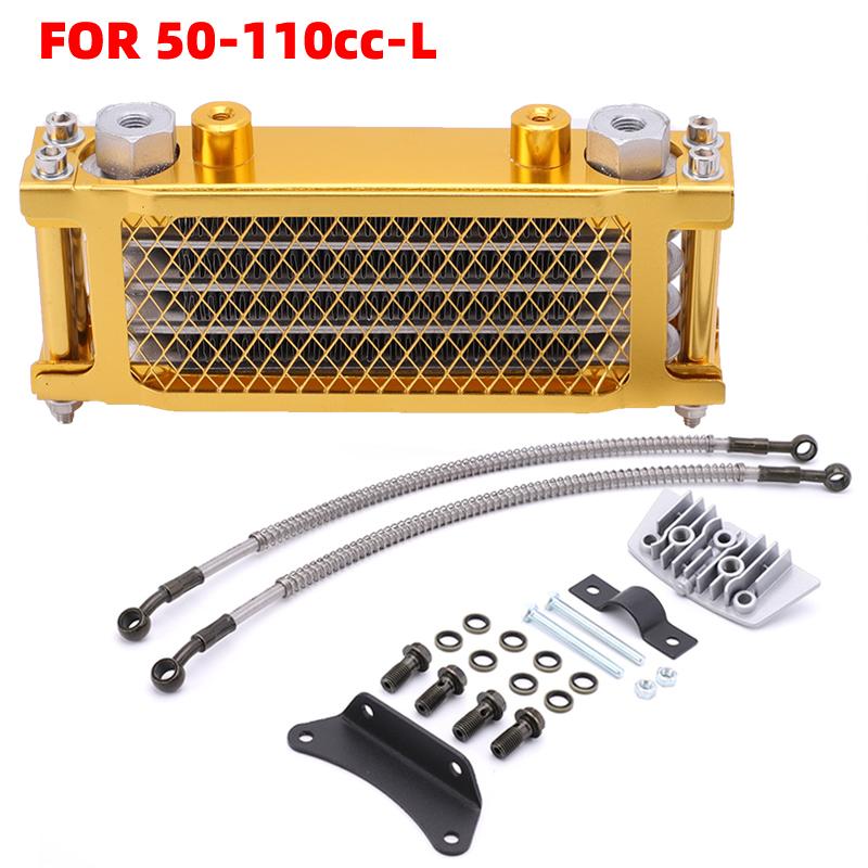 Motorcycle Oil Cooling Cooler Radiator Oil Cooler Set For 50 70 90 110 125 140cc Dirt Bike Monkey Bike DAX Pocket Bike ATV Motor