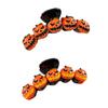 Gothic Halloween Pumpkin Hair Clip For Women Strong Resin Claw Hairpin Multiple Colors Fashion Hair Grip