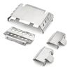 FMS FCX10 Metal Stainless Steel Chassis Armor Guard Protection Protector Skid Plate 1/10 RC Car Upgrade Parts