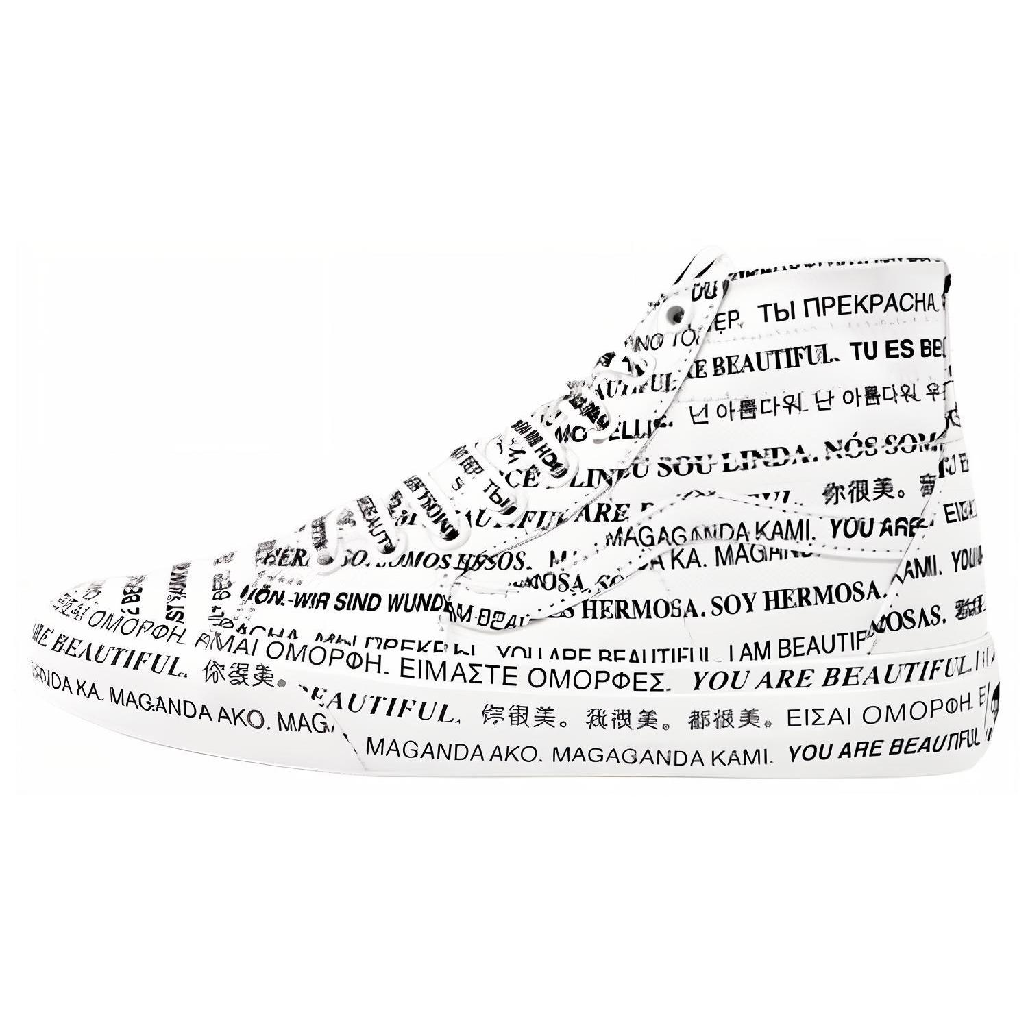 

Sk8 Vans-Hi Tapered We Are Beautiful - White Women s VN0A4U162Q2 35