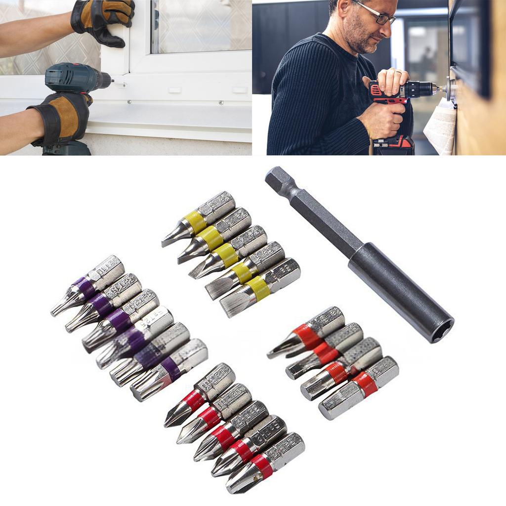 Multiple Ratcheting Screwdriver Set: 21 in 1 Multiple Bits with 75mm Extension Handle for Everyday Household Use