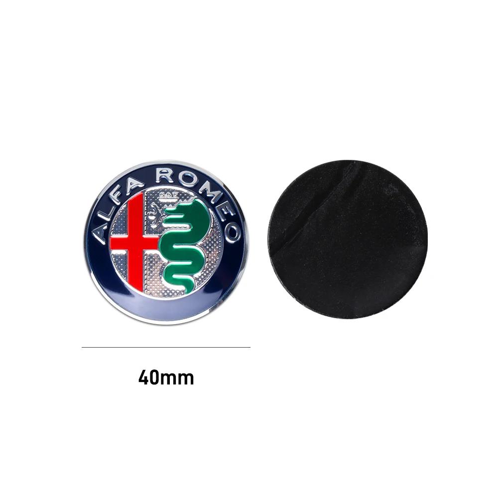 Autoaufkleber Für Alfa Romeo 1 Stück Auto Frontgrill Emblem Abdeckungen Aufkleber Mittelkonsolenknopf Innenaufkleber Für Alfa Romeo Sporti