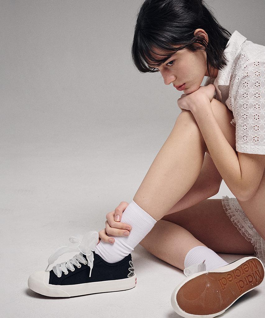 [mardimercredi] Ribbon Shoelace - White