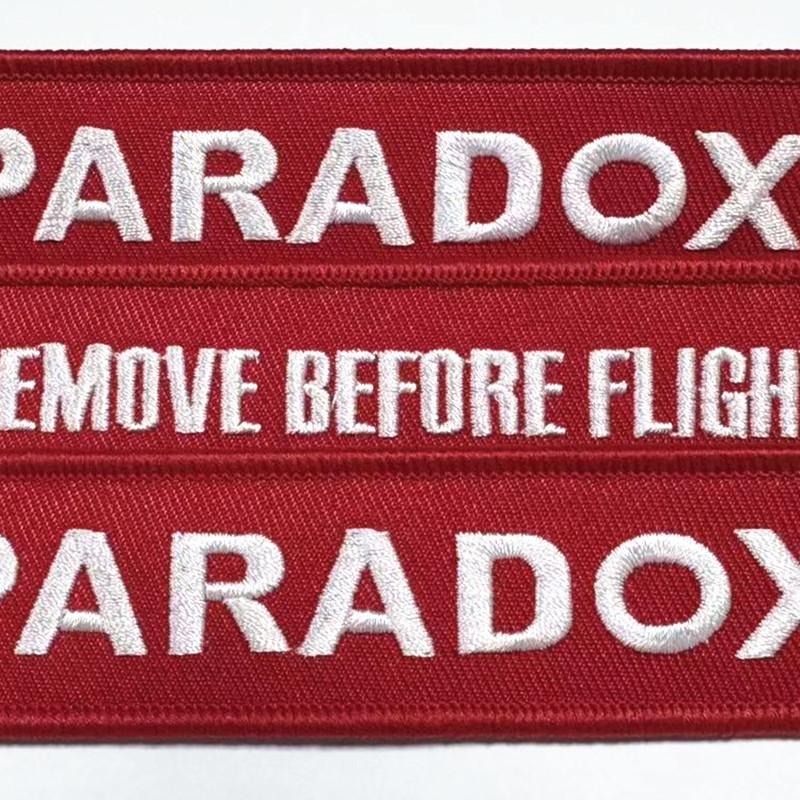 Aviation Double-Sided Embroidered Keychain – High-Density Polyester ID Holder