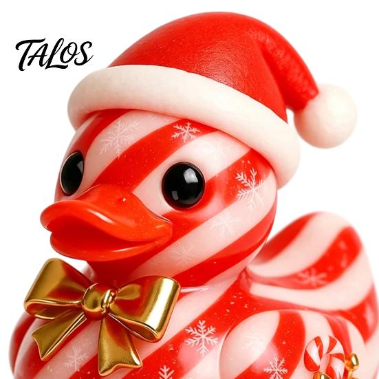 Christmas Themed Craft Decorations Duck Figurine, Resin Sculpture for Holiday Home Decor, Cute Decorative Figurines Desktop Ornaments with Festive