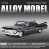 1/32 Cool Cadillac Big Rocket Alloy Model Car, High-quality Alloy Car Toys, Exquisite Decorations, Christmas Gifts