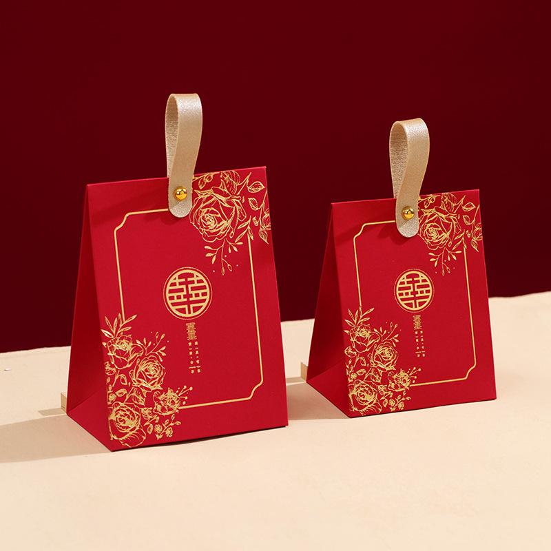 2025 Elegant Wedding Candy Gift Box – High-End Handheld Packaging