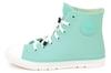 Mozu Rain Rubber TPE with Colorful Ice Cream Size 23cm Shoes, Shoelaces, Eco-Friendly Sneakers, High-Top, Junior/Women's, Insoles, Mint,