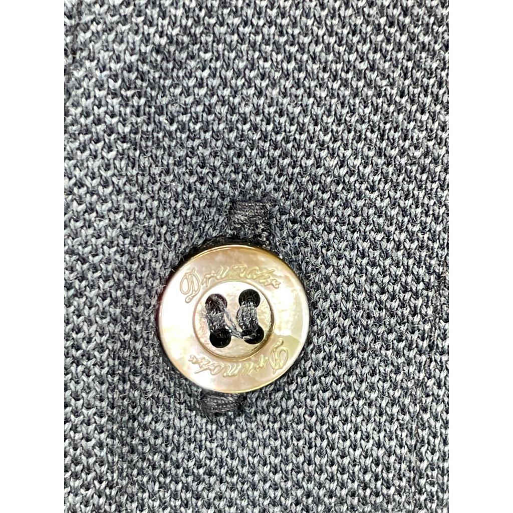 Drumohr Navy Cotton Long Sleeve Polo Shirt Tops M NavyUsed