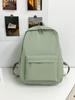Schoolbag Casual Large Capacity Backpack Ins Style Fashion Girl Korean Version Solid Color Simple College Student Schoolbag Travel Backpack
