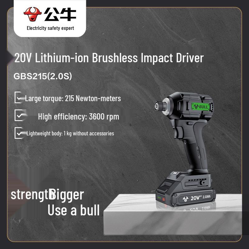 BULL 20V Cordless Brushless Impact Driver
