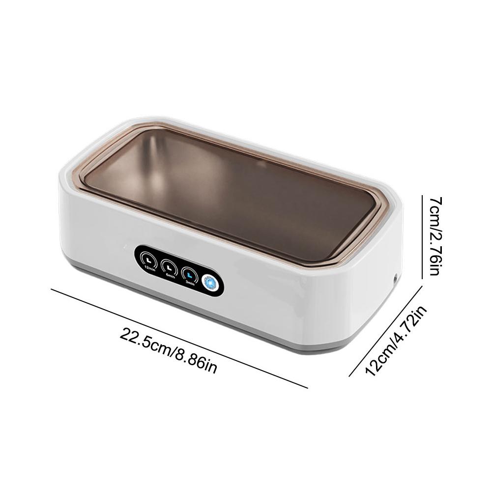 Ultrasonic Jewelry Cleaner Electric Cleaner Machine Multi-Function Ultrasonic Cleaner Stainless Steel for Rings Coin Watch Strap