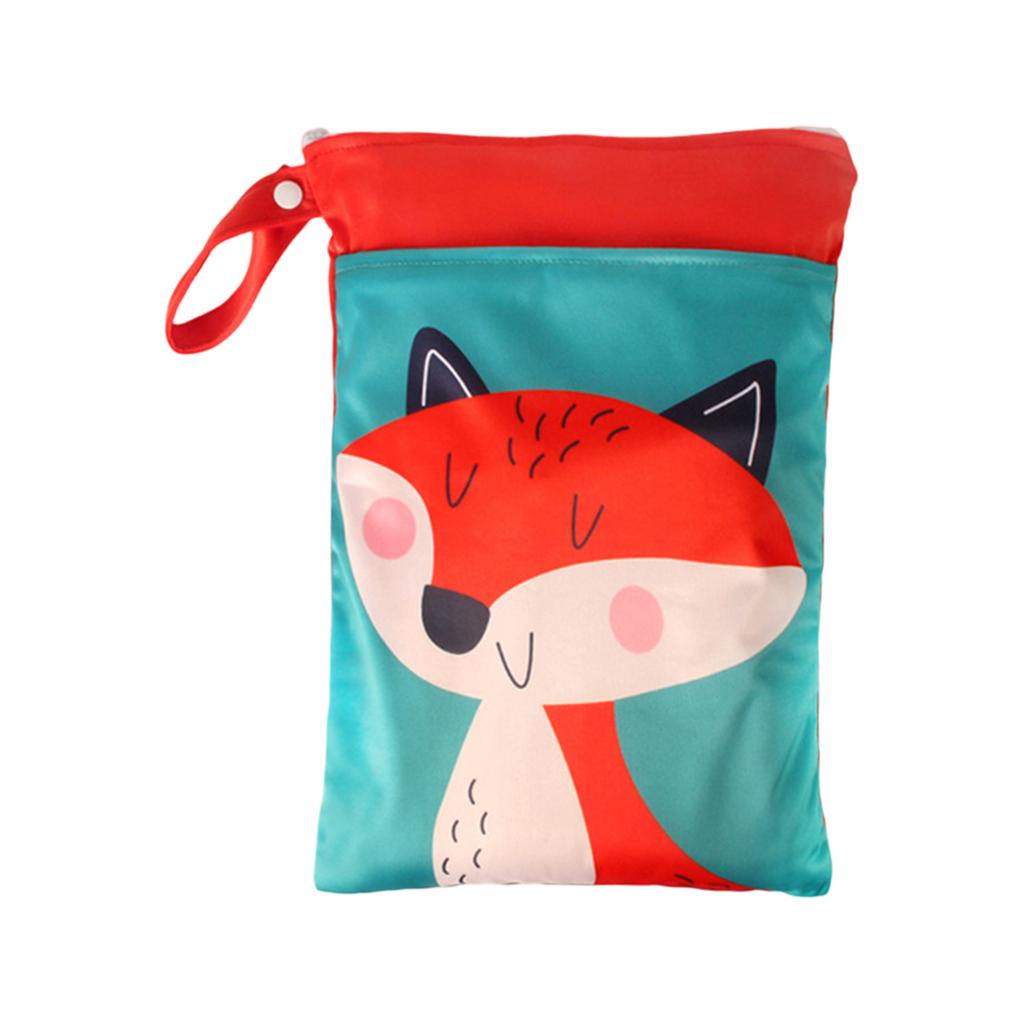 Wet And Dry Dual-use Zipper Storage Bag Cute Storage Clothing Storage Bag