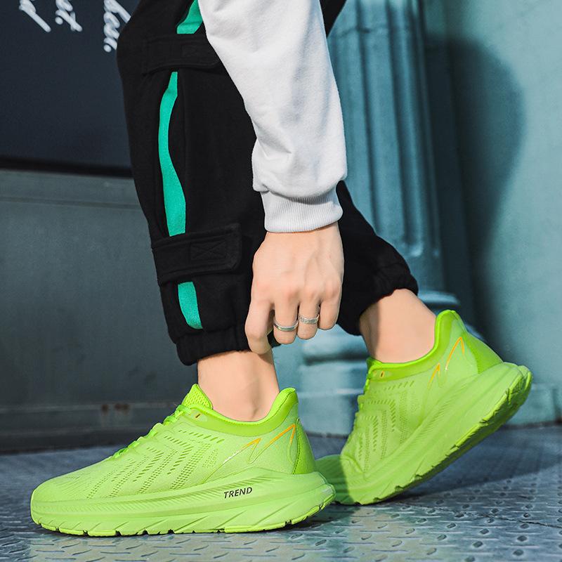 

Легкие кроссовки из плетеной сетки, мужские кроссовки для папы, весенне-летняя новинка, студенческая уличная трендовая обувь, корейская версия, дышащая мужская обувь 45 зелёный