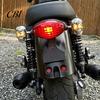 Decorative Skull 1 Pair Motorcycle LED Turn Signal Light, Head Warning Indicator Halloween Decorations Waterproof Universal Blinker for Ebike