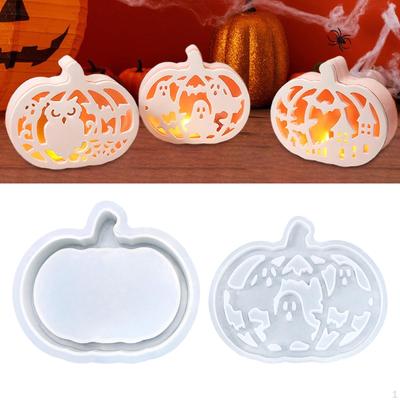 Pumpkin Lamp Silicone Models Candle Making Decorations Crafts Lantern Shade Tealight Holder
