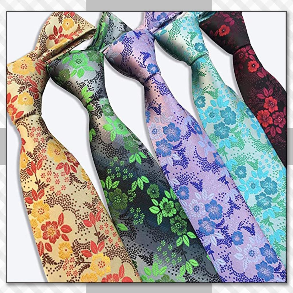 CHROME CRANE (Chrome Crane) Necktie, Floral Pattern, Solid Color, Suitable for Suits, Business, Casual, Stylish, Men's NR007 (Green 279)