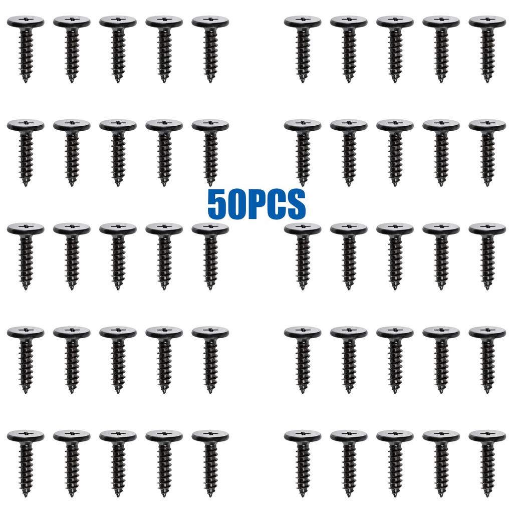 OAUTOO 50pcs Bumper Cover Fender Liner Retainer Screws for Honda 90103-TA0-000