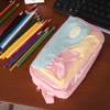 Cosmetic Storage Macaron Color Pencil Bag Multi-layered Pen Pencil Case  Office