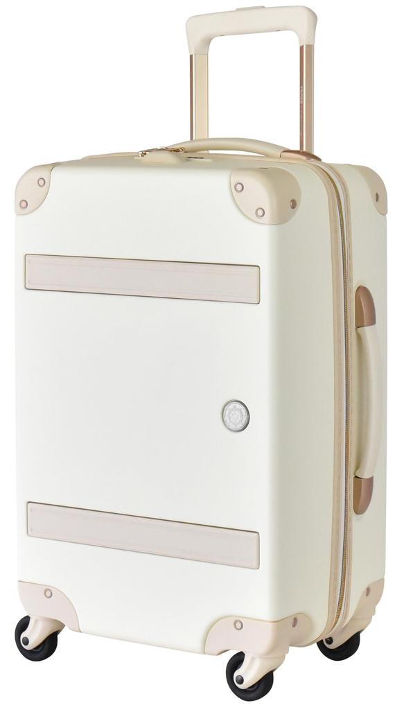 Plus One SS Coin Locker Drink HINOMOTO Silent Suitcase, Size, 27L, 2.9kg, Size, Holder, Casters, 8172-43M (Modern White)