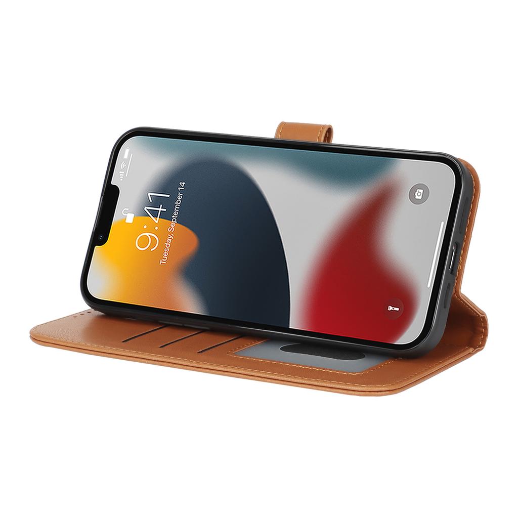 Etui z podstawką do iPhone 13 Pro, odporne na wstrząsy, skórzany portfel, pokrowiec na telefon