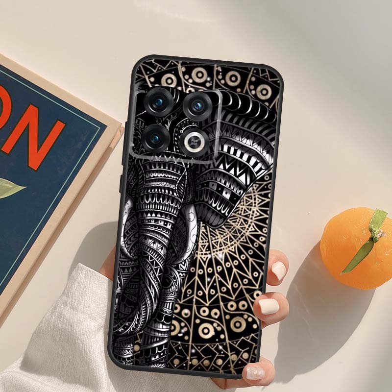 Elephant Floral Tribal Case For OnePlus Nord 5 CE 2 3 4 Lite N20 N30 OnePlus 15 13 12 11 13T 10T 10R 12R 13R Cover