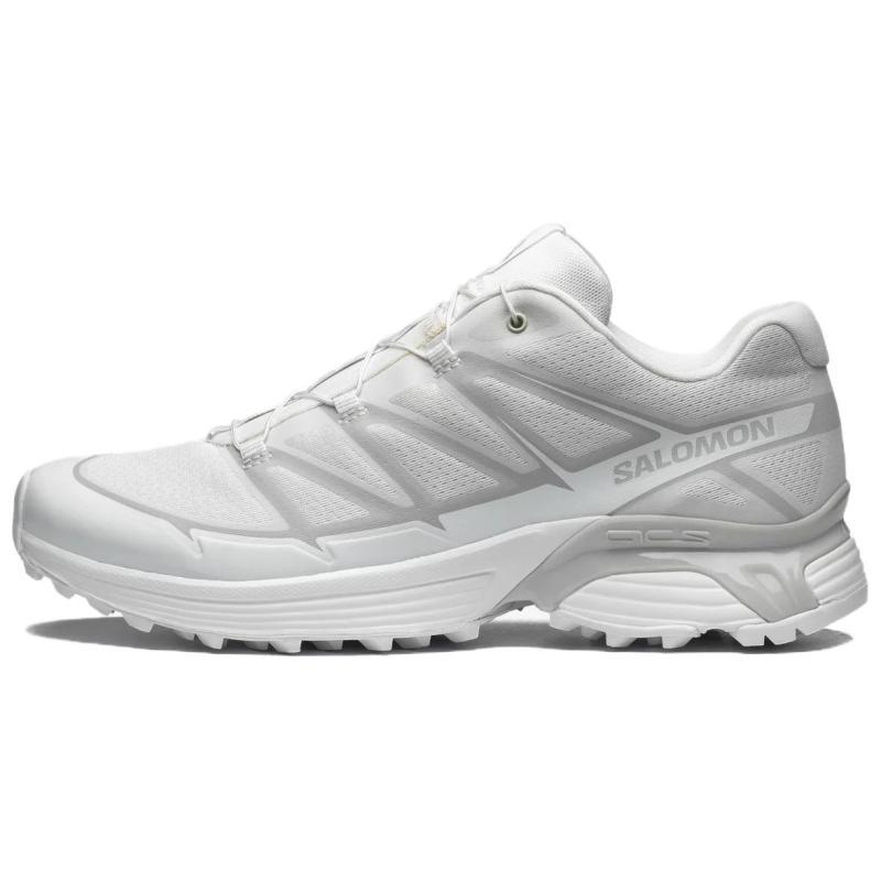 SALOMON XT Pathway Breathable And Lightweight Low Top Running Shoes Unisex White Gray Sneakers 476909