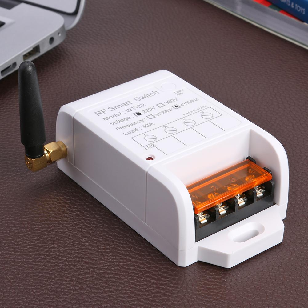 AK-WT02 220V Wireless Remote Water Pump Relay Switcher AB Buttons Remote Control