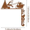 Metal Sleigh Decorative Wall Stickers - Transform your Christmas with these stickers. Ideal for festive decor and metal wall art