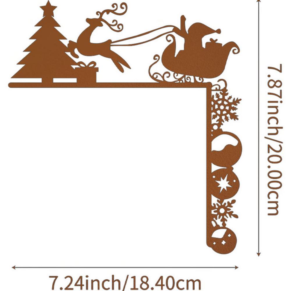 Metal Sleigh Decorative Wall Stickers - Transform your Christmas with these stickers. Ideal for festive decor and metal wall art